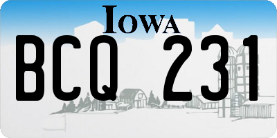 IA license plate BCQ231