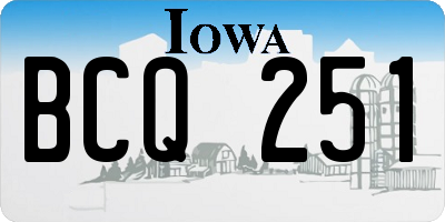 IA license plate BCQ251