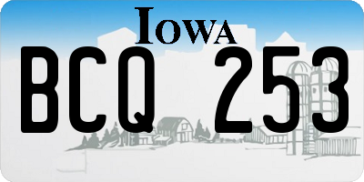 IA license plate BCQ253