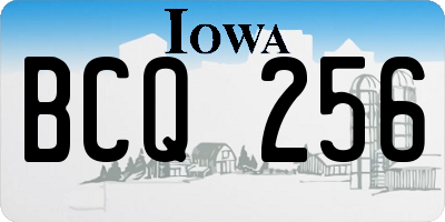 IA license plate BCQ256