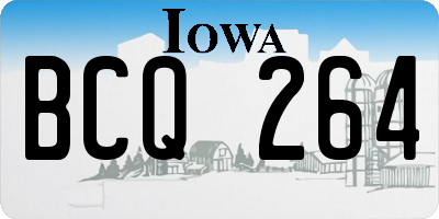 IA license plate BCQ264
