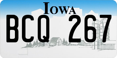 IA license plate BCQ267