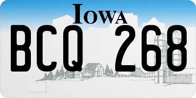 IA license plate BCQ268