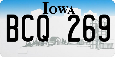 IA license plate BCQ269
