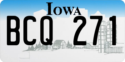 IA license plate BCQ271