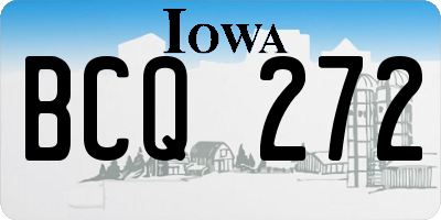 IA license plate BCQ272