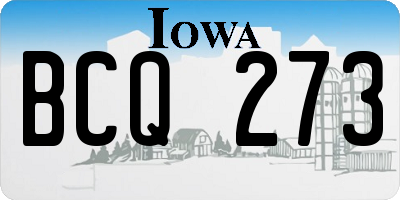 IA license plate BCQ273
