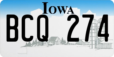 IA license plate BCQ274