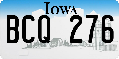 IA license plate BCQ276