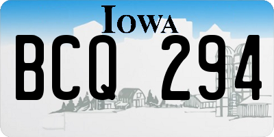 IA license plate BCQ294