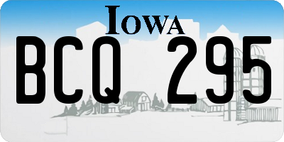 IA license plate BCQ295