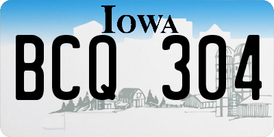 IA license plate BCQ304