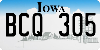 IA license plate BCQ305