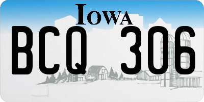 IA license plate BCQ306