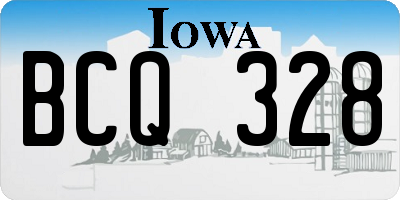 IA license plate BCQ328