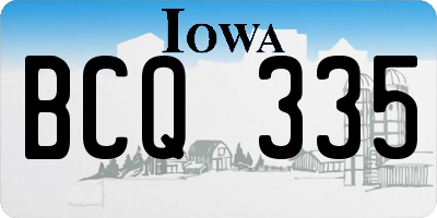 IA license plate BCQ335