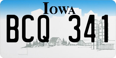 IA license plate BCQ341