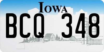 IA license plate BCQ348