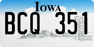 IA license plate BCQ351