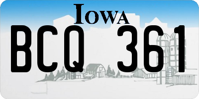 IA license plate BCQ361