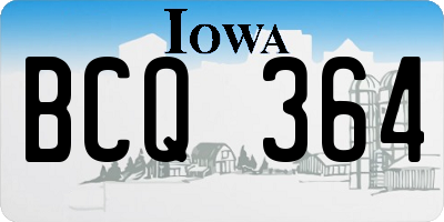 IA license plate BCQ364