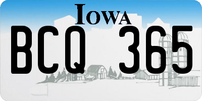 IA license plate BCQ365