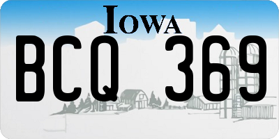 IA license plate BCQ369