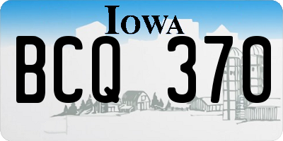 IA license plate BCQ370