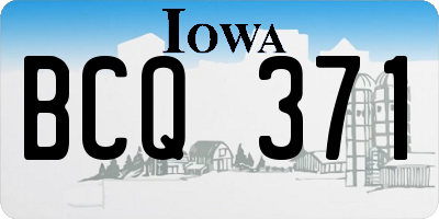 IA license plate BCQ371