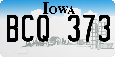 IA license plate BCQ373
