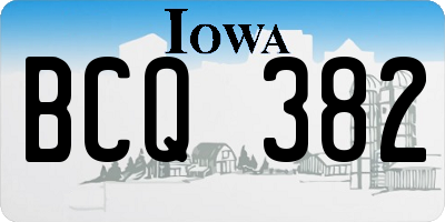 IA license plate BCQ382