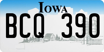 IA license plate BCQ390