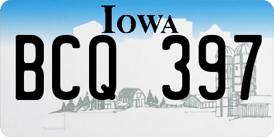 IA license plate BCQ397