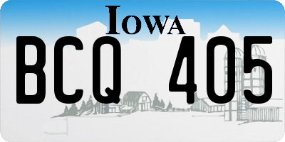 IA license plate BCQ405