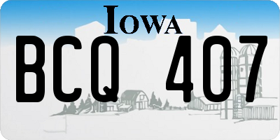 IA license plate BCQ407