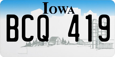 IA license plate BCQ419