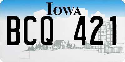 IA license plate BCQ421