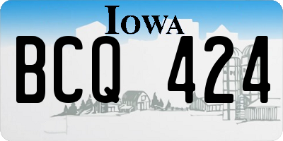 IA license plate BCQ424