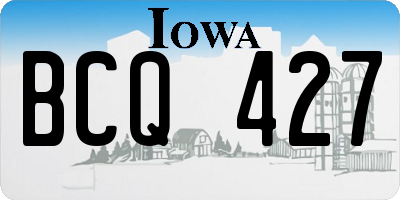 IA license plate BCQ427