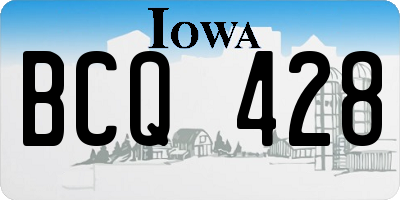 IA license plate BCQ428
