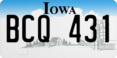 IA license plate BCQ431