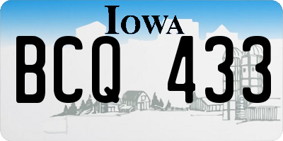 IA license plate BCQ433
