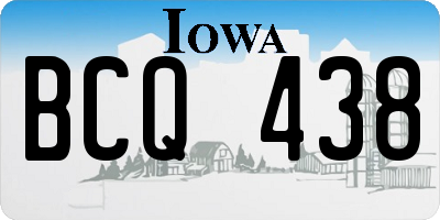 IA license plate BCQ438