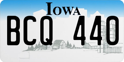 IA license plate BCQ440