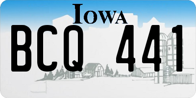 IA license plate BCQ441