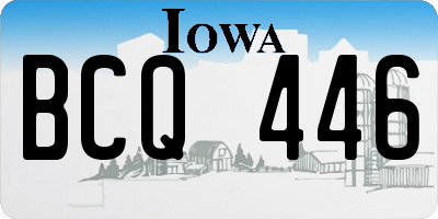 IA license plate BCQ446