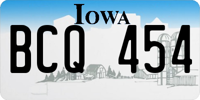 IA license plate BCQ454
