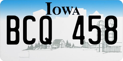 IA license plate BCQ458