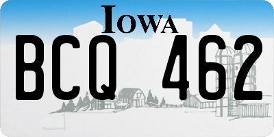 IA license plate BCQ462