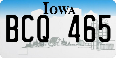 IA license plate BCQ465